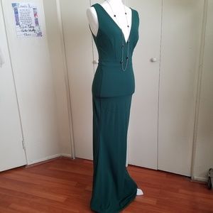 Emerald green prom dress